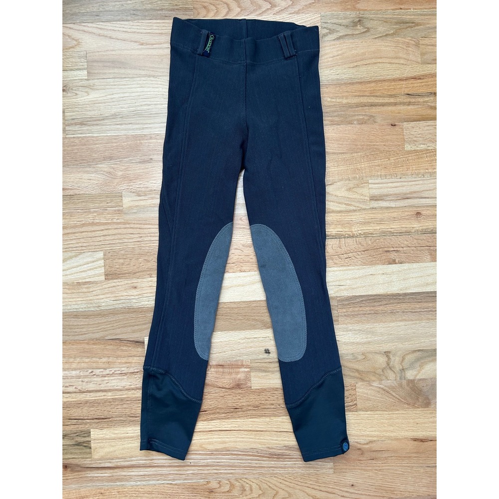 Ovation Athletica Riding Tights Ladies Medium Navy Blue Knee Patch Breeches